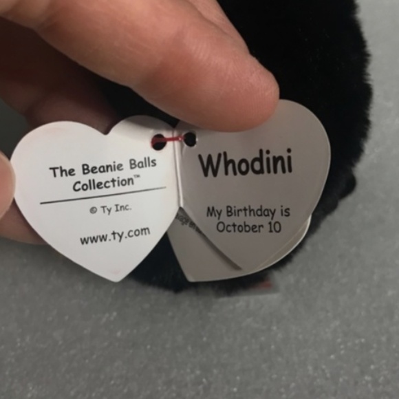 Ty Puffies (Beanie Balls) - WHODINI the 2023 Halloween Orange Owl (3 inch) - Picture 3 of 12